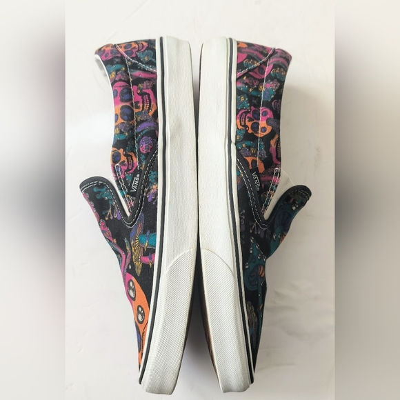 Vans Slip-On Trippy Dip Psychedelic Skull/Frog/Mushroom Men's 11.5 - Picture 5 of 12